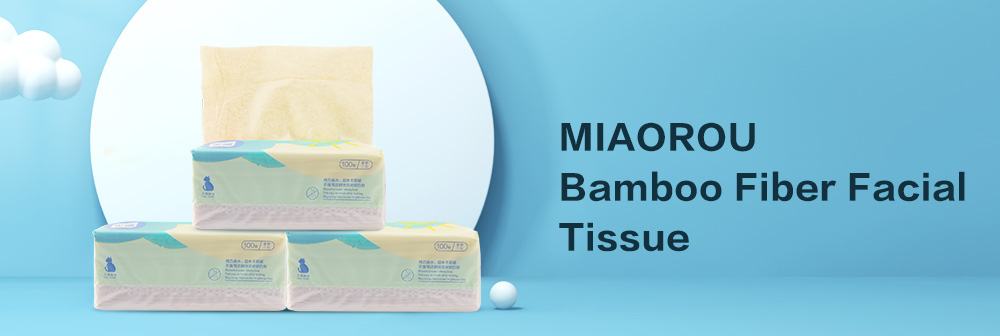MIAOROU Bamboo Fiber Facial Tissue